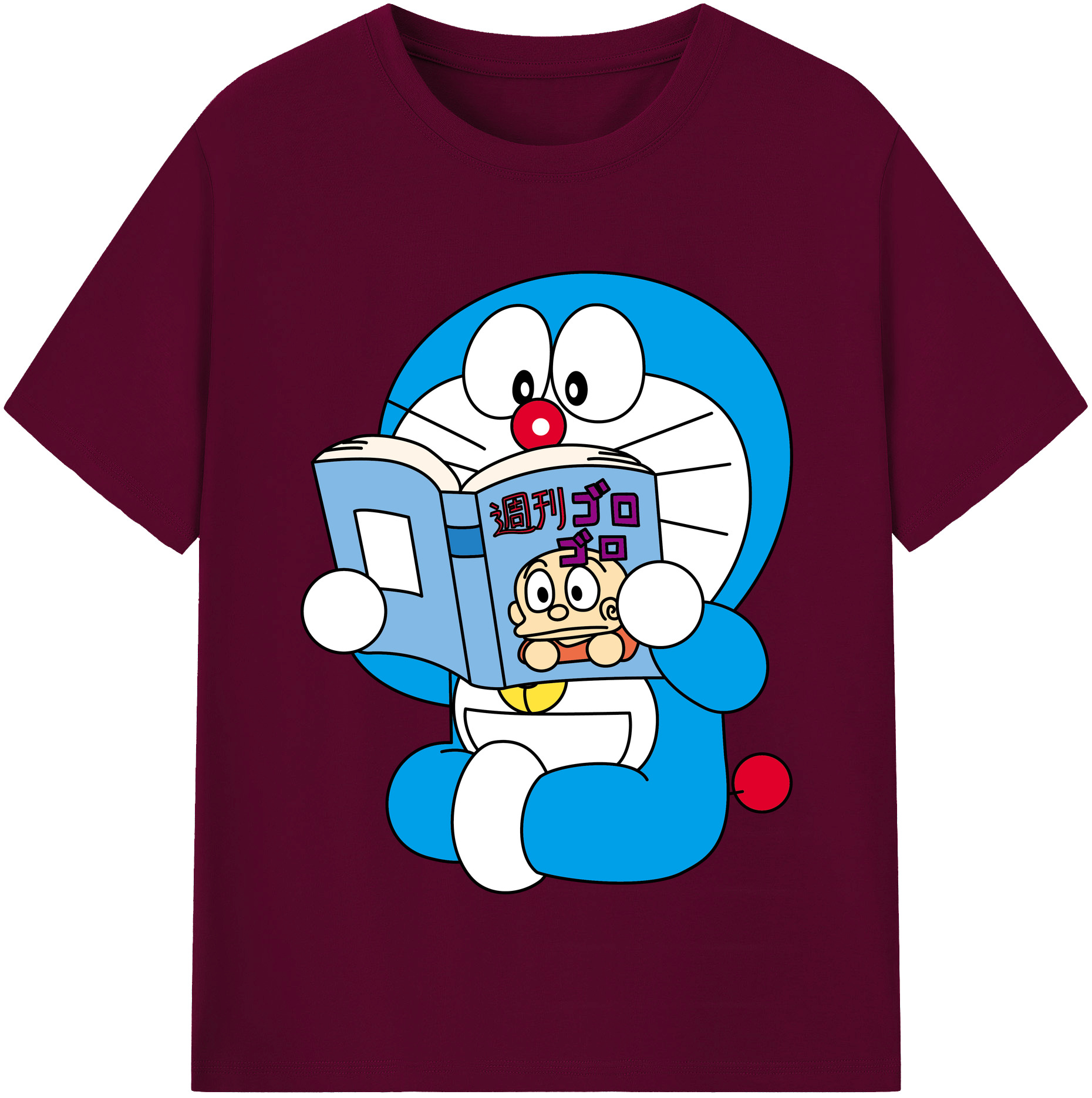 （画像用） ドラえもん Doraemon レディースカジュアルプリントTシャツ（綿100％）